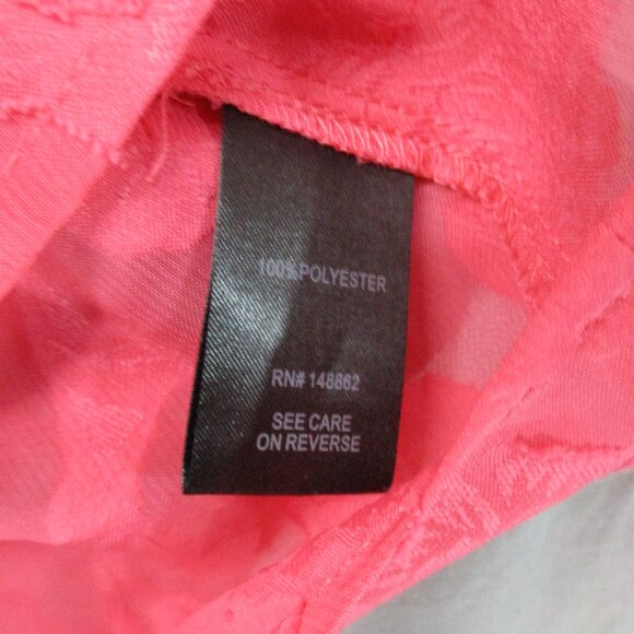 Torrid Floral Sheer Tunic Top Pink Women Size | 00 - Picture 5 of 11